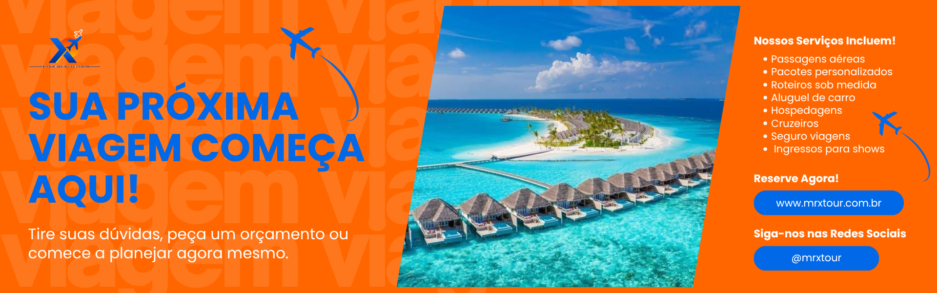 Banner Paisagem Pacotes De Viagens Agência De Turismo Moderno Azul Amarelo E Branco (5)