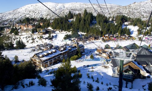 Bariloche, AR, view from above. a charming landscape